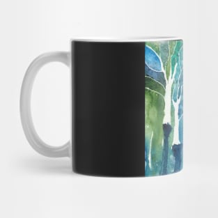 Fantasy Forest in Watercolor Mug